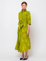 Sara Roka - Mary Su Midi Dress - Giallo - Verdalina
