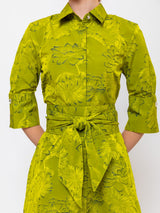 Sara Roka - Mary Su Midi Dress - Giallo - Verdalina
