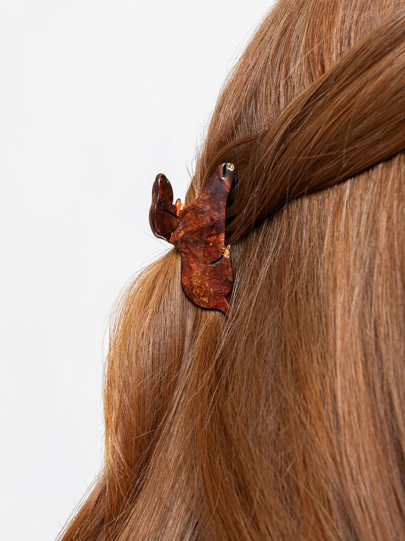 Hand-painted Hair Claw - Mini