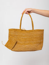 Raffia Tote - Marzipan