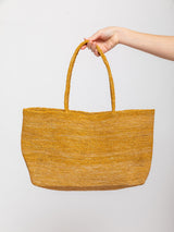 Raffia Tote - Marzipan