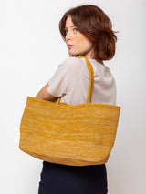Raffia Tote - Marzipan