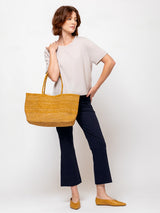 Raffia Tote - Marzipan