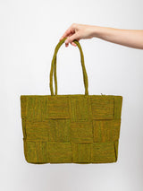 Sophie Digard - Woven Raffia Tote - Sage Green - Verdalina