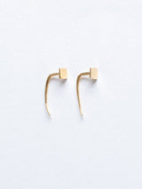 Gabriela Artigas - Square Tusk Earrings - 14k - Verdalina