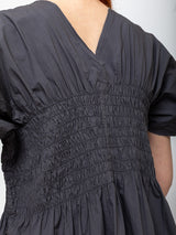 Sula - Asymmetric Moonbeam Dress - Ebony - Verdalina