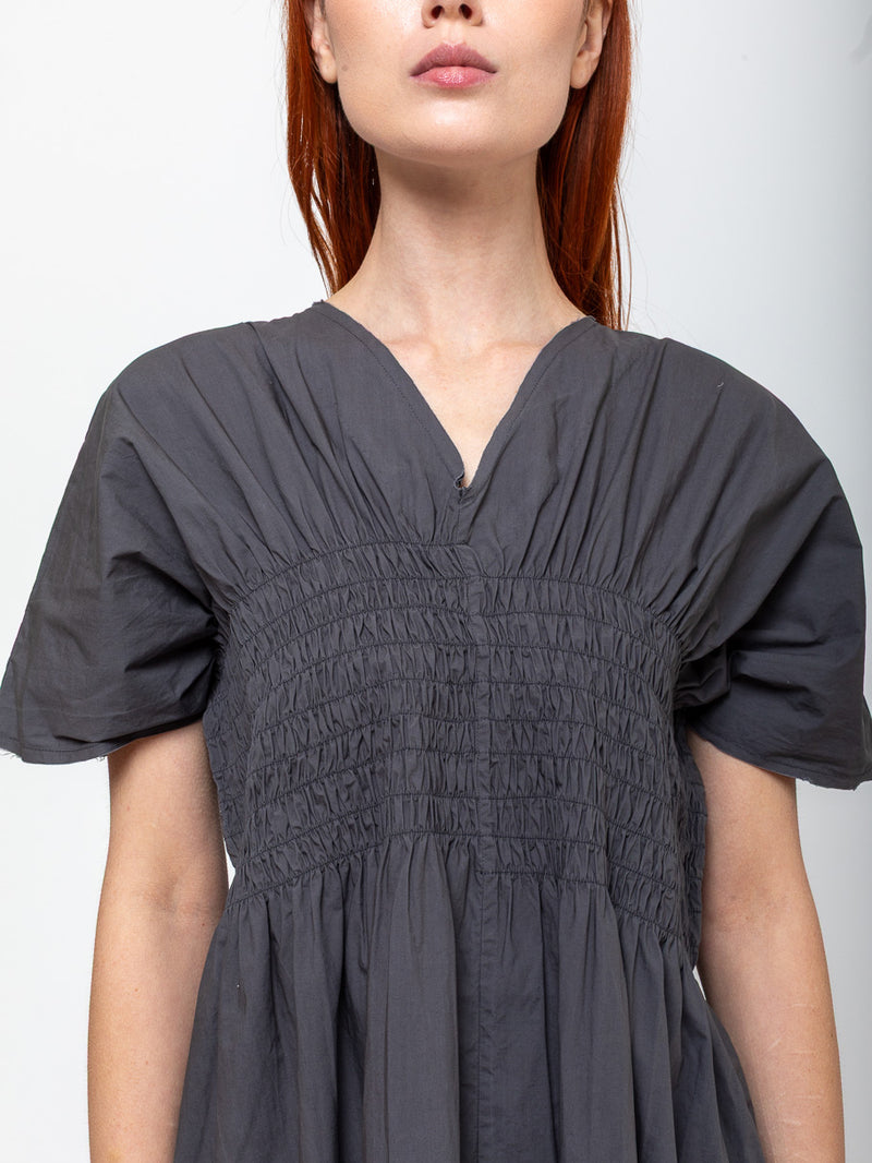 Sula - Asymmetric Moonbeam Dress - Ebony - Verdalina