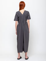 Sula - Asymmetric Moonbeam Dress - Ebony - Verdalina