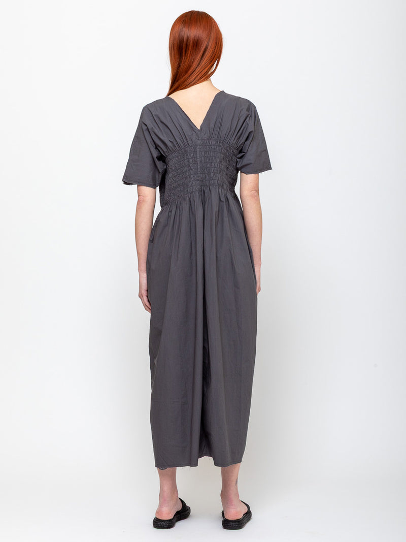 Sula - Asymmetric Moonbeam Dress - Ebony - Verdalina