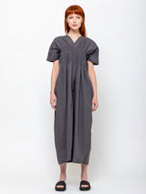 Sula - Asymmetric Moonbeam Dress - Ebony - Verdalina