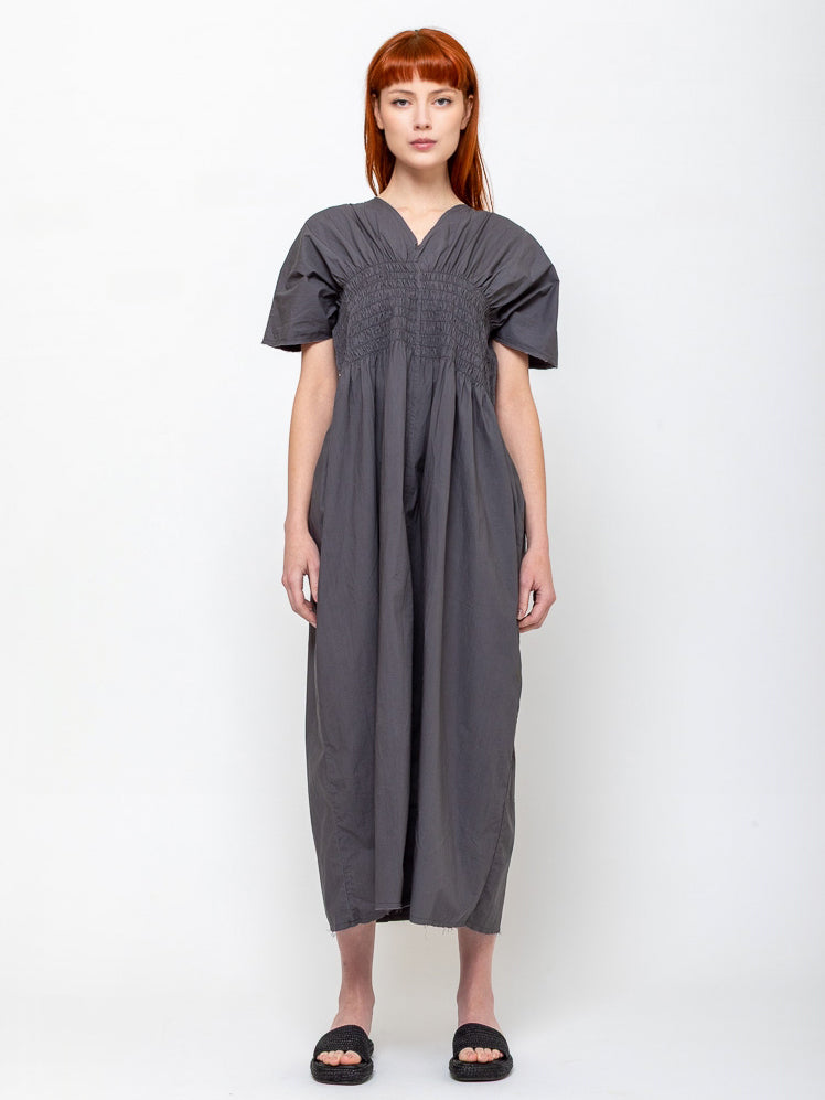 Sula - Asymmetric Moonbeam Dress - Ebony - Verdalina