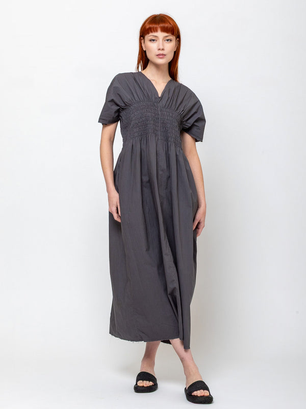 Sula - Asymmetric Moonbeam Dress - Ebony - Verdalina