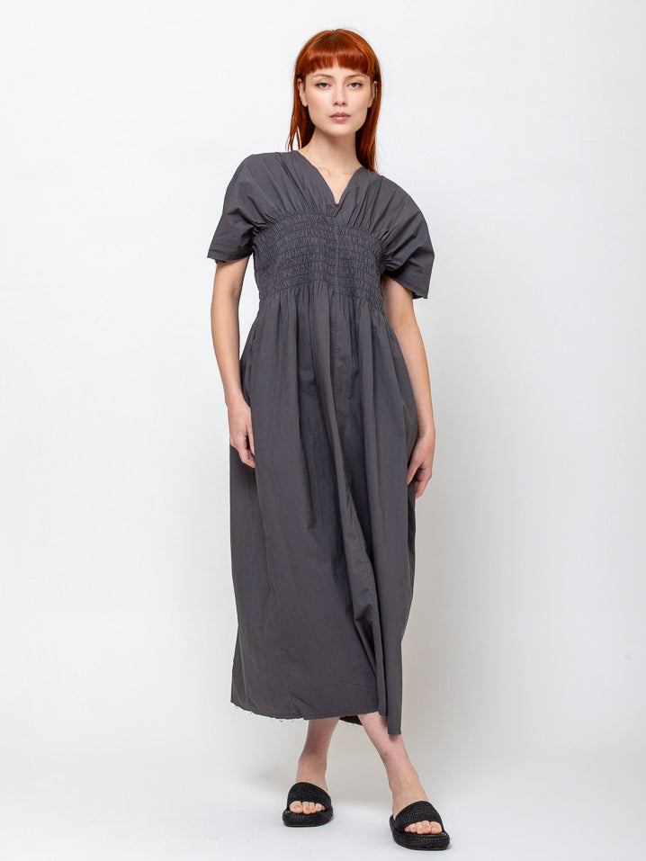 Sula - Asymmetric Moonbeam Dress - Ebony - Verdalina