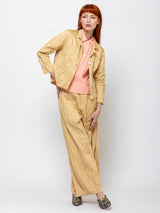 Sula - Stanley Jacket Cotton Belice - Biscotti - Verdalina