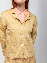 Sula - Stanley Jacket Cotton Belice - Biscotti - Verdalina