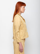 Sula - Stanley Jacket Cotton Belice - Biscotti - Verdalina