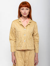 Sula - Stanley Jacket Cotton Belice - Biscotti - Verdalina