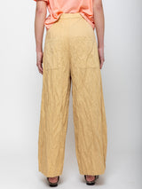 Sula - Tailored Line Cotton Belice Pants - Biscotti - Verdalina