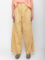 Sula - Tailored Line Cotton Belice Pants - Biscotti - Verdalina