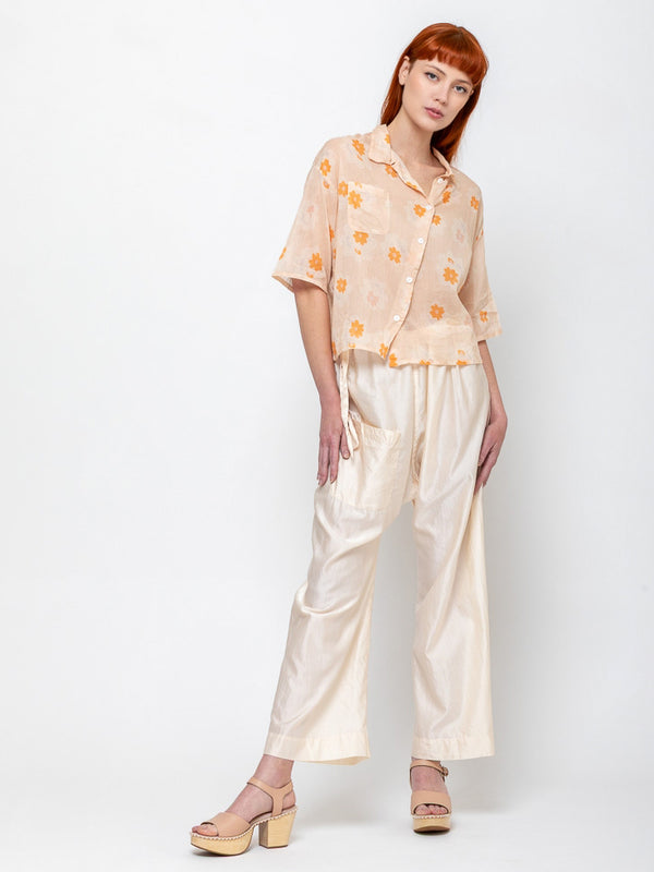 Sula - Wide Leg Japan Pants - Eggnog - Verdalina