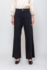 Sula - Flare Pants - Black - Verdalina