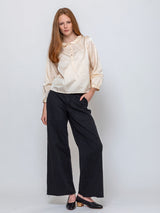 Sula - Flare Pants - Black - Verdalina