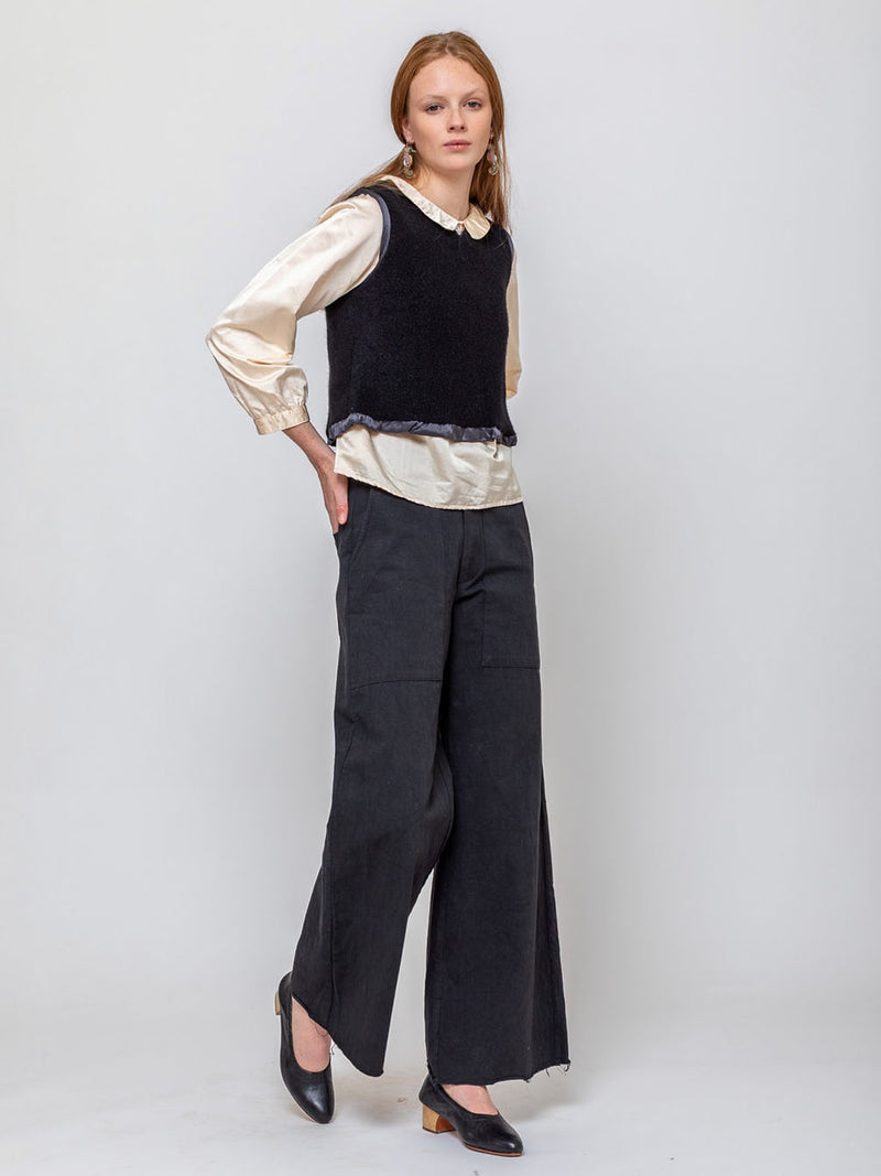 Sula - Mallin Vest - Black - Verdalina