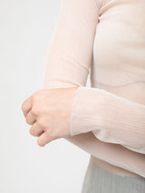 Sula - Slash Neck Tee - Silk Tulle - Cream - Verdalina