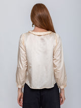 Sula - Winter Sweet Blouse - Eggnog - Verdalina
