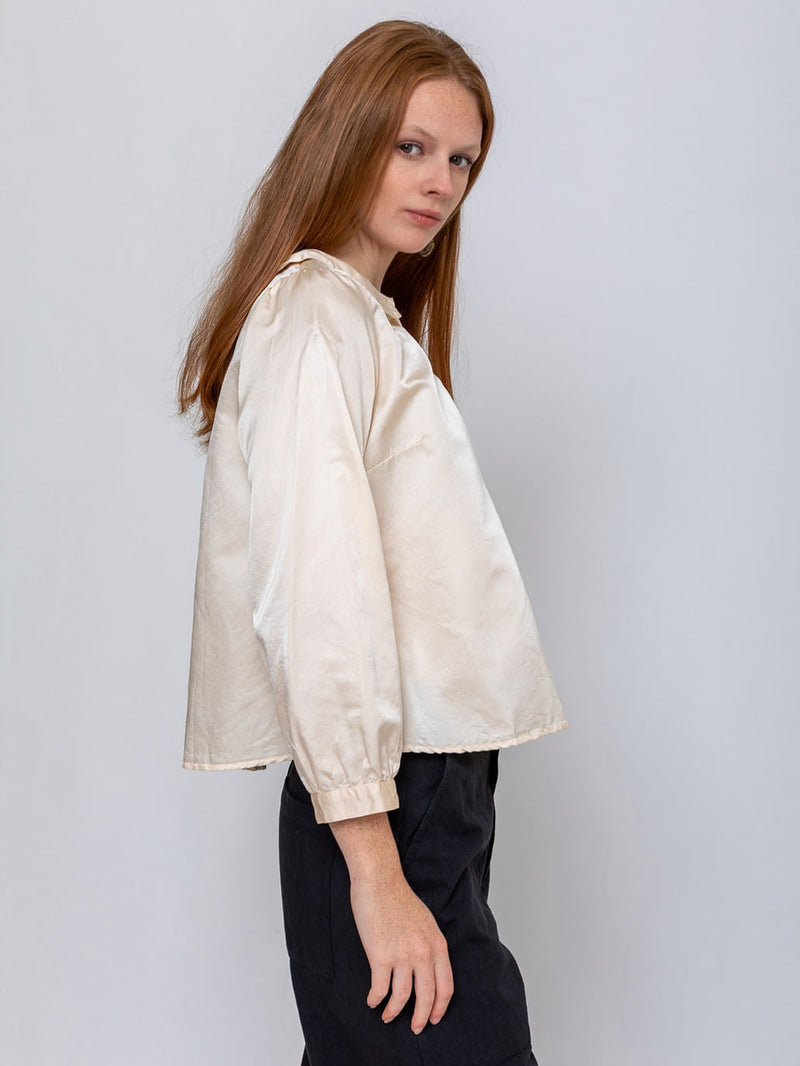 Sula - Winter Sweet Blouse - Eggnog - Verdalina