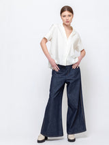 Susanne Bommer - Short Sleeve Cotton Shirt - Jasmin - Verdalina