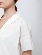 Susanne Bommer - Short Sleeve Cotton Shirt - Jasmin - Verdalina