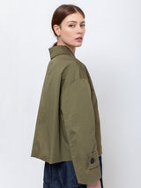 Short Trench Jacket - Olive