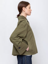 Short Trench Jacket - Olive