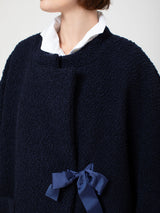 Teddy Coat - Navy