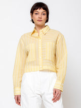 TELA - Petra Blouse - Yellow Stripes - Verdalina