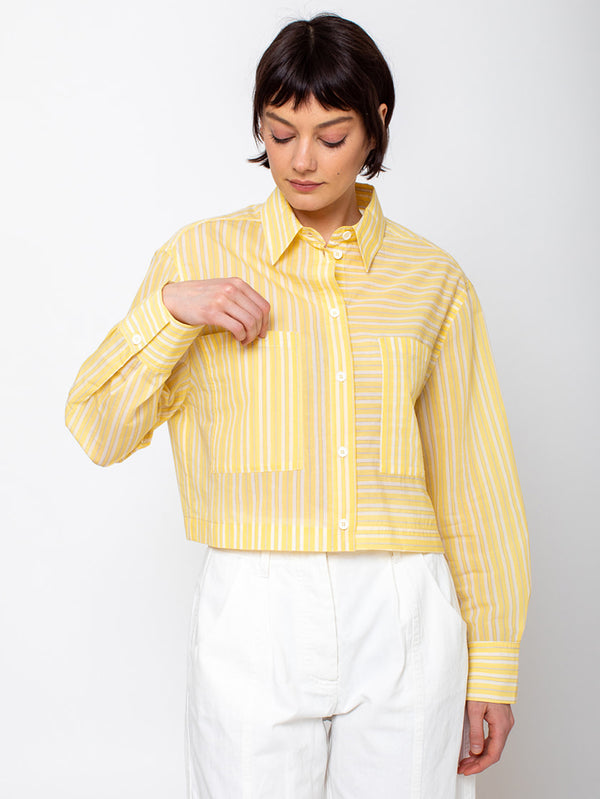 TELA - Petra Blouse - Yellow Stripes - Verdalina
