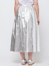 York Silver Skirt - Metallic