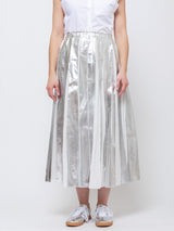York Silver Skirt - Metallic