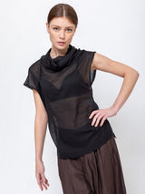 Tela - Papaya Top - Black - Verdalina