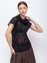 Tela - Papaya Top - Black - Verdalina