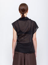 Tela - Papaya Top - Black - Verdalina