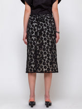Ter et Bantine - Flower Skirt - Black with Flower Sequins - Verdalina