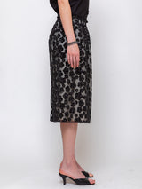 Ter et Bantine - Flower Skirt - Black with Flower Sequins - Verdalina