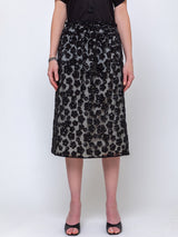 Ter et Bantine - Flower Skirt - Black with Flower Sequins - Verdalina