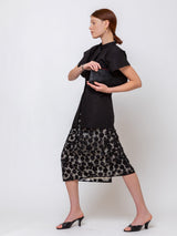 Ter et Bantine - Flower Skirt - Black with Flower Sequins - Verdalina
