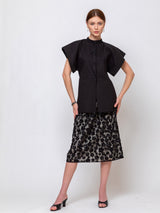 Ter et Bantine - Flower Skirt - Black with Flower Sequins - Verdalina
