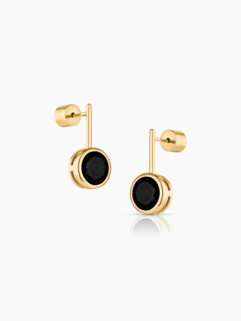 THATCH - Noemi Grande Black Earrings - Verdalina