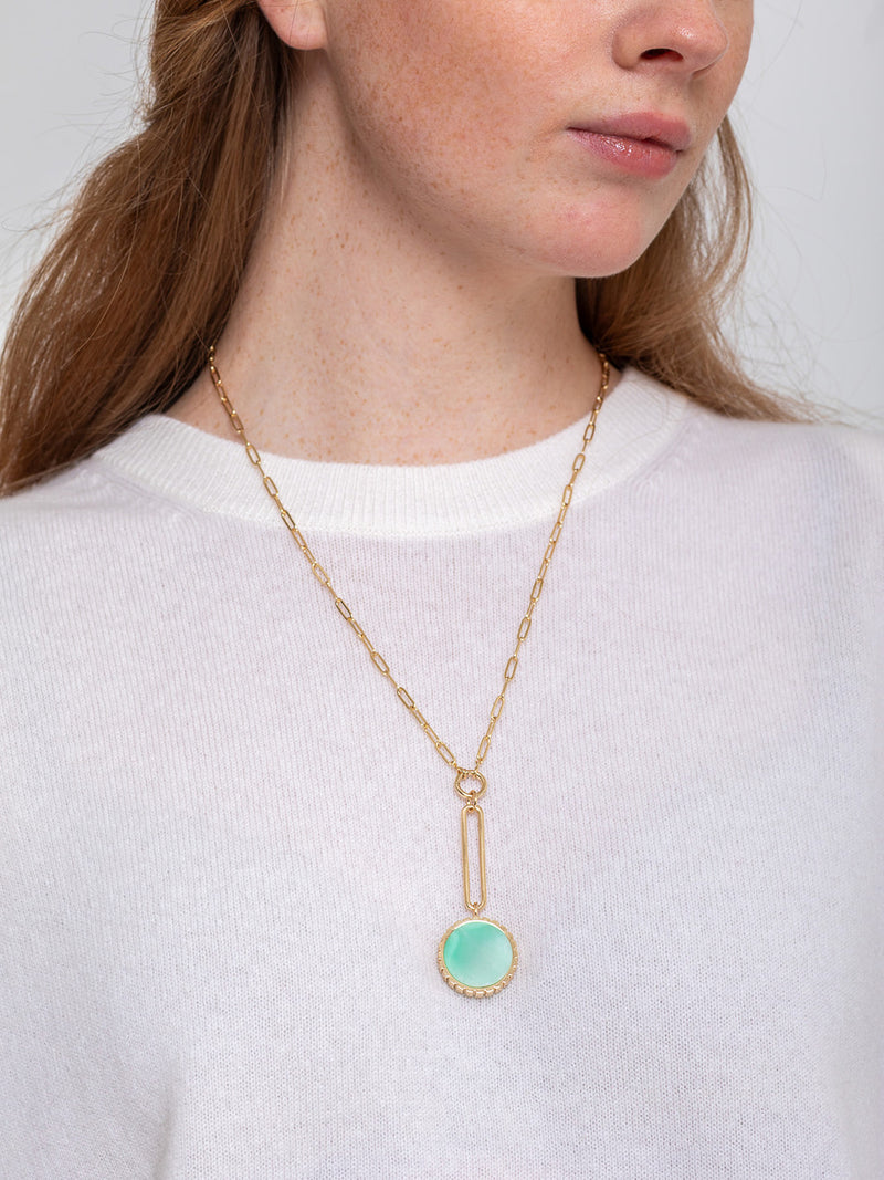 THATCH - Odeon Chrysoprase Drop Charm - Verdalina