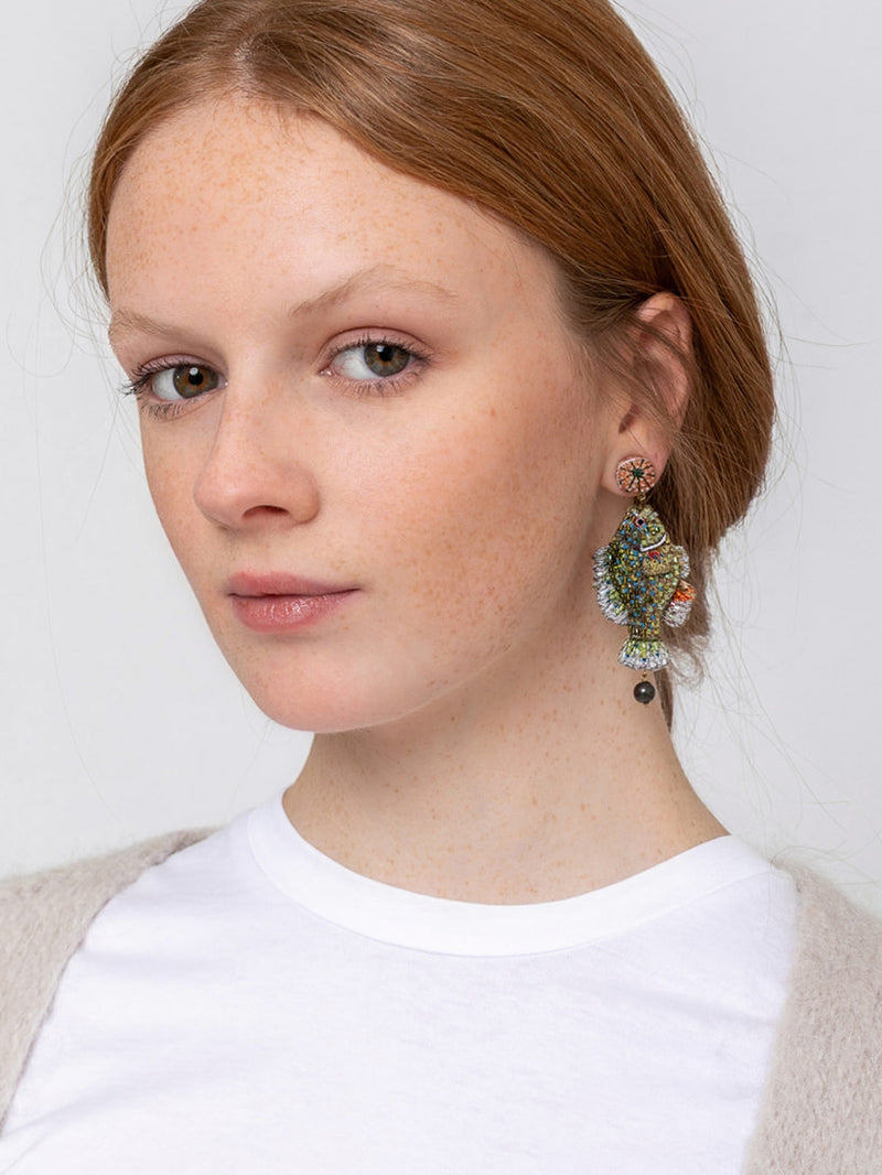 Trovelore - Spotted Sunfish Earrings - Verdalina